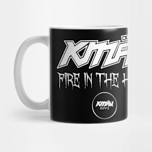 KMaNriffs - FIRE IN THE HOLE - WHITE Mug